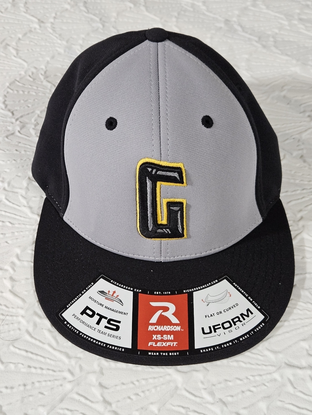 Richardson Grey & Black Cap with Yellow-Outlined 'G' Patch Atlanta Gladiators